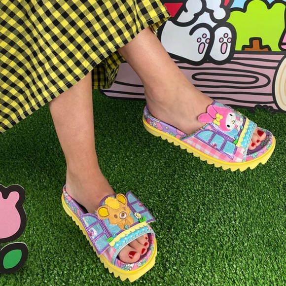 Irregular Choice Shoes - Irregular Choice MY MELODY Slide Sandals Shoes Sz 40 EU or 9 NEW in BOX